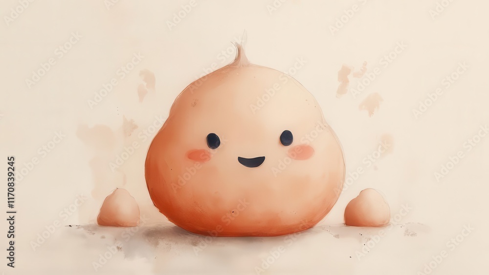 Happy cartoon gourd harvest autumn background illustration. Happy cartoon gourd harvest autumn background illustration.