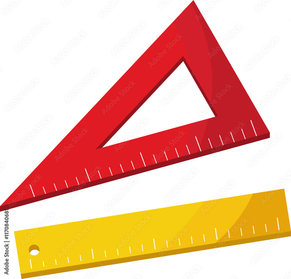 Set Ruler Illustration Set Ruler Illustration