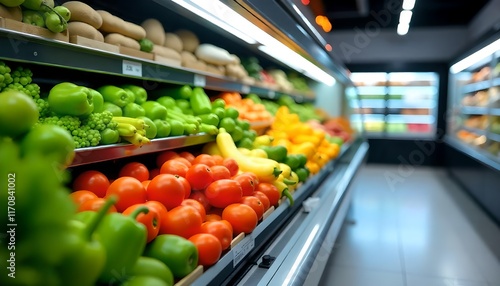 supermarket selling fruit and vegetables