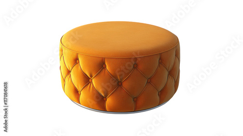 Stylish Upholstered Ottoman for Home Décor and Furniture Arrangement, Perfect for Living Room or Bedroom Use. photo