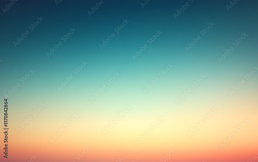 Obraz premium Soft gradient sunset sky.