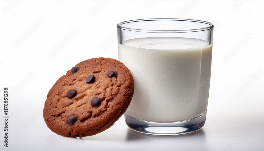 Chocolate Chip Cookie and Milk: A Simple, Delicious Still Life Chocolate Chip Cookie and Milk: A Simple, Delicious Still Life