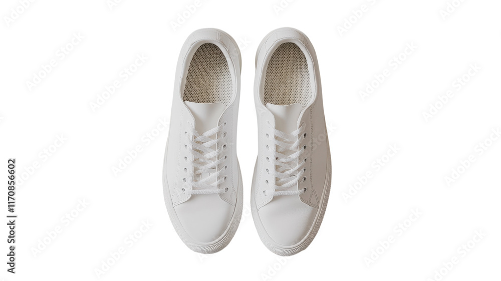 Stylish White Sneaker on a Soft Ivory Background Perfect for Fashion E-commerce and Lifestyle Blogs. Stylish White Sneaker on a Soft Ivory Background Perfect for Fashion E-commerce and Lifestyle Blogs.