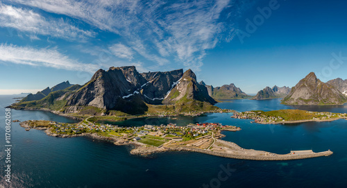 Lofoten is an archipelago in the county of Nordland, Norway. photo