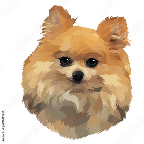 pomeranian dog portrait