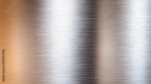 Abstract Metal Texture with Gradient Light Reflections and Patterns