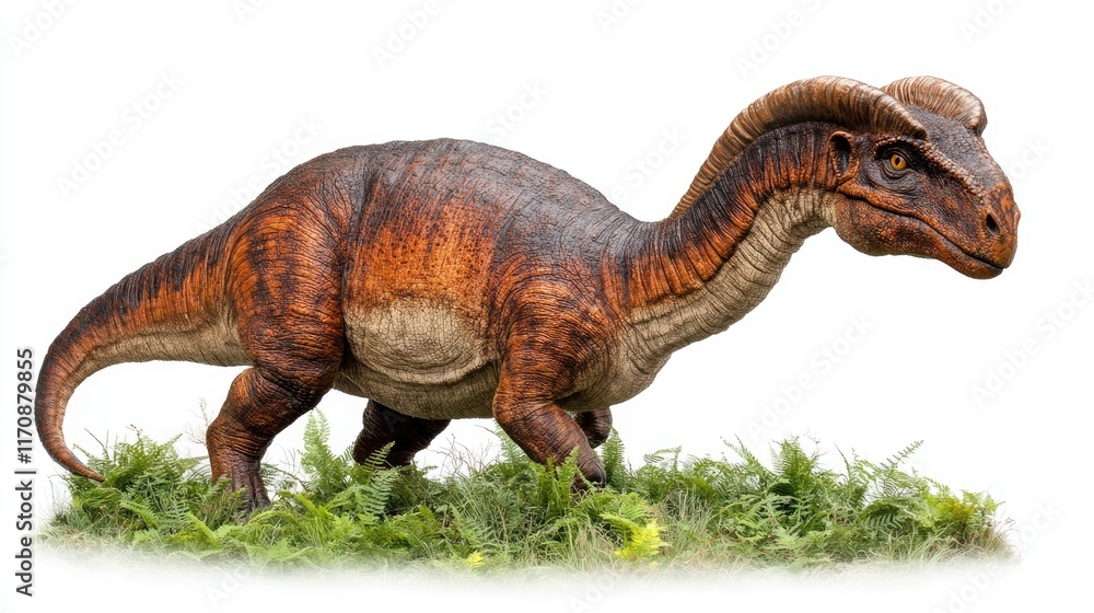 Obraz premium A realistic depiction of a dinosaur, showcasing its features and environment.