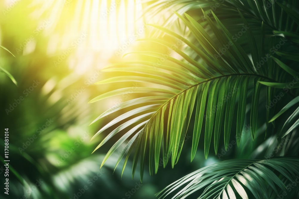 A leafy green plant with a bright sun shining on it A leafy green plant with a bright sun shining on it