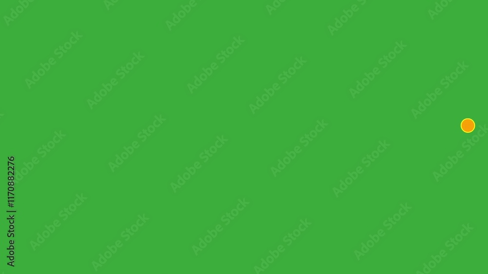Looping video animation zigzag wave dot sign moving on green screen Looping video animation zigzag wave dot sign moving on green screen
