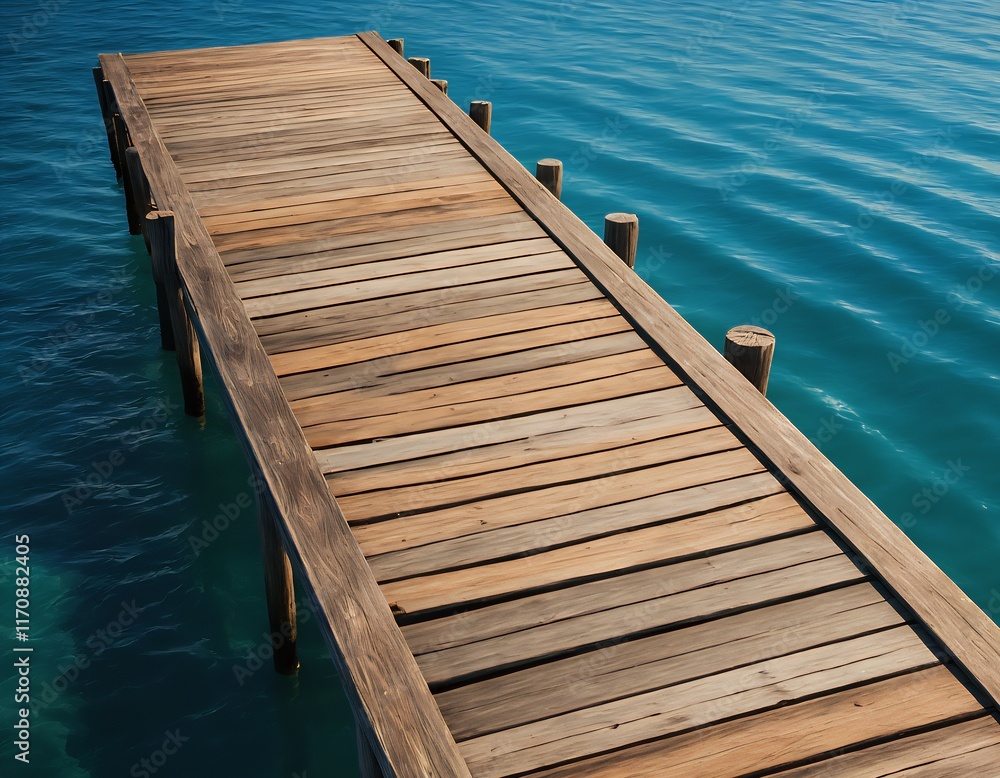 Fototapeta premium A charming pier along the lakefront