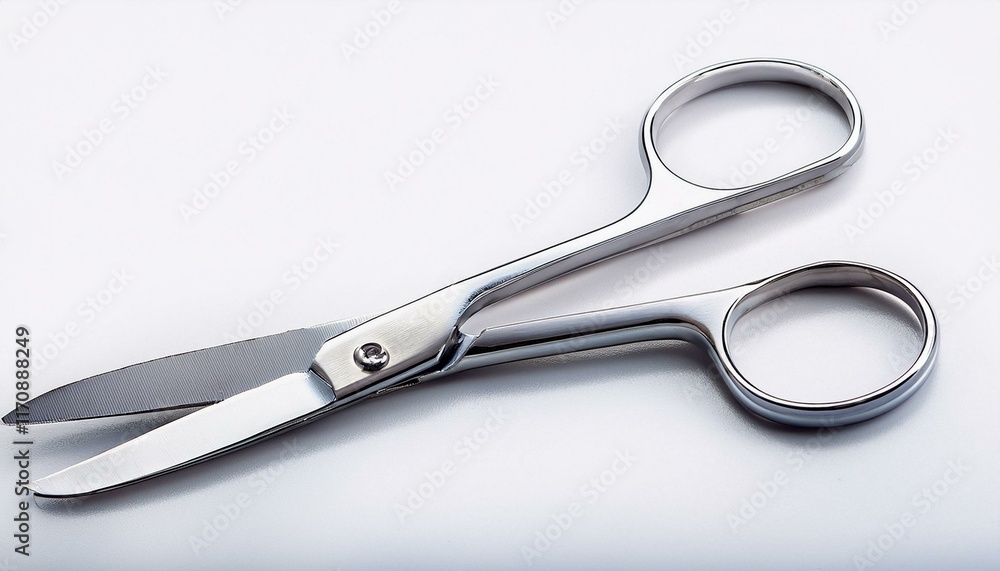 Fototapeta premium Sleek Surgical Scissors: Precision-Engineered, Polished Steel