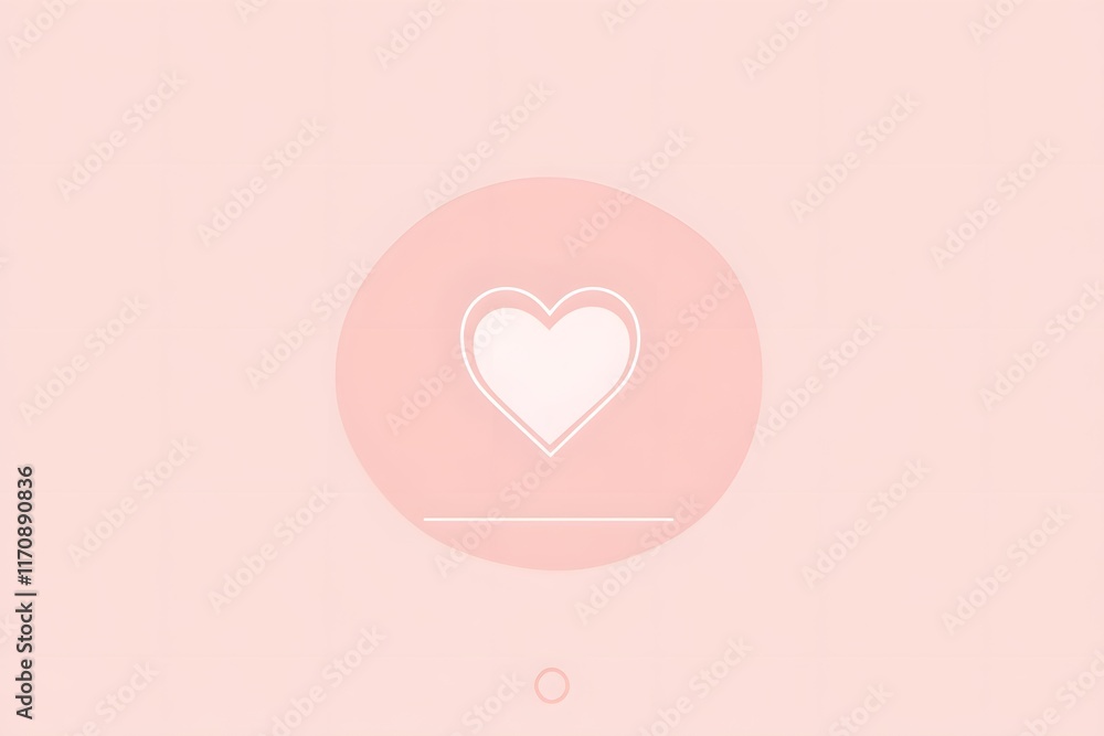 Heart animation digital art abstract style soft pastel colors minimalistic design modern concept Heart animation digital art abstract style soft pastel colors minimalistic design modern concept