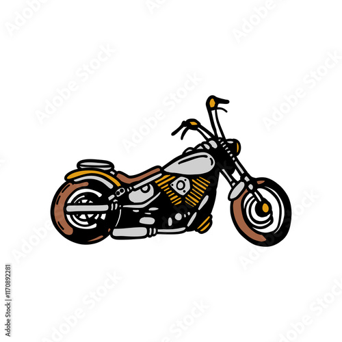 illustration vector graphic motocycle for design, template, elemen, illustration, etc