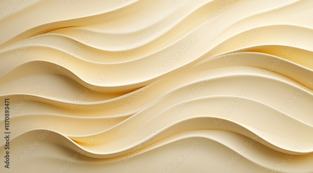 Obraz premium Abstract Cream Wave Background
