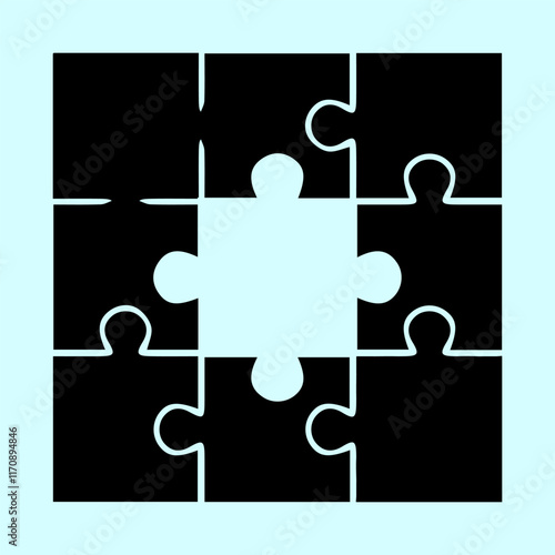 simple design pazzel icon