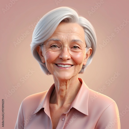 3D Rendered Avatar Illustration of a Lifelike Yet Stylized Figure with Friendly Expressions and Warm-Toned Backgrounds