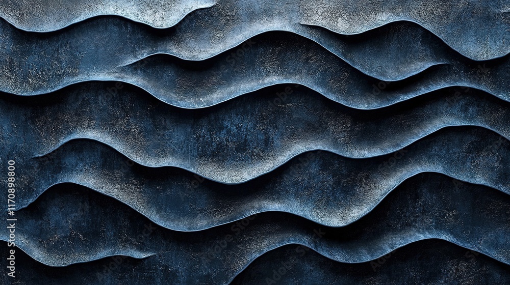 Abstract Dark Blue Wave Pattern Background Abstract Dark Blue Wave Pattern Background