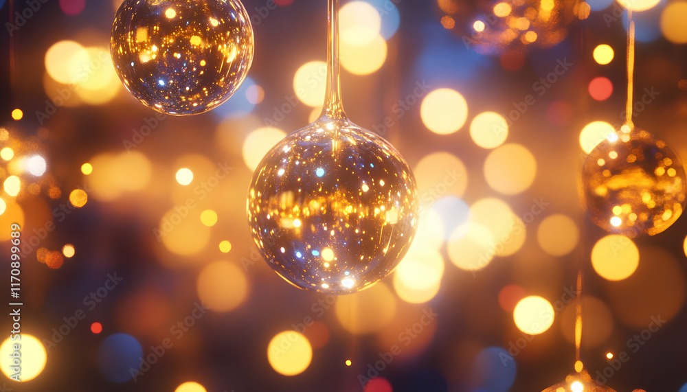 Golden Glass Sphere 3D Render Abstract Background Golden Glass Sphere 3D Render Abstract Background