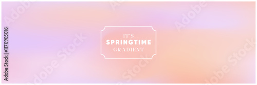 Peach Lavender Springtime Gradient Background, Soft Pastel Flow