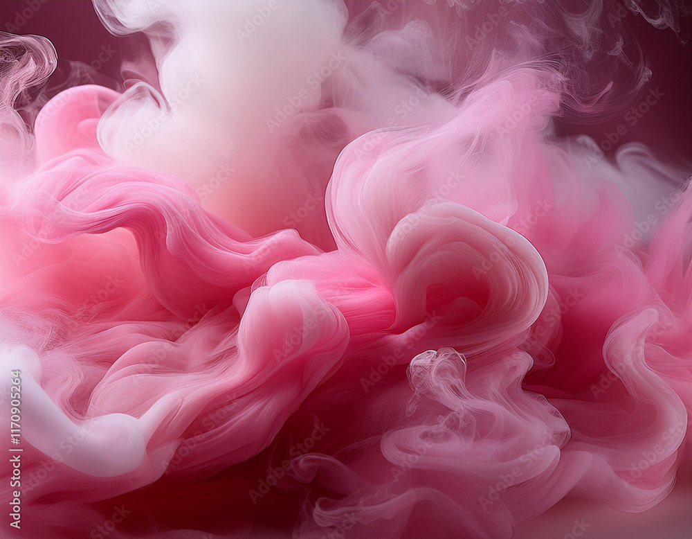 Fototapeta premium close up swirling pink and white smoke background