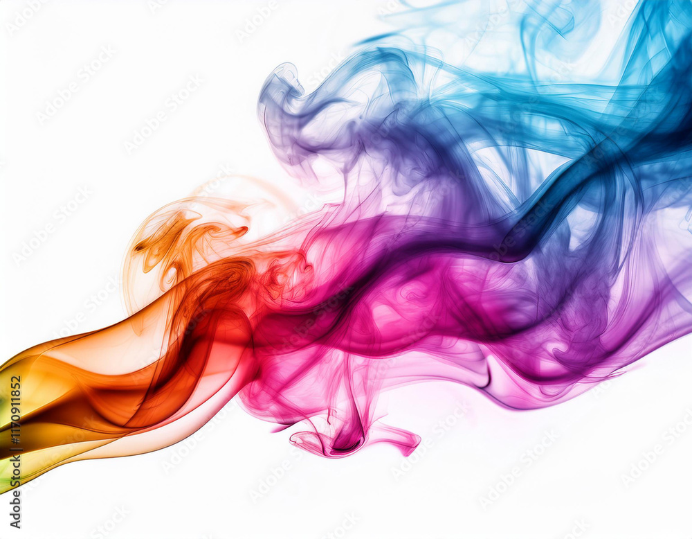 colored smoke isolated on white background colored smoke isolated on white background