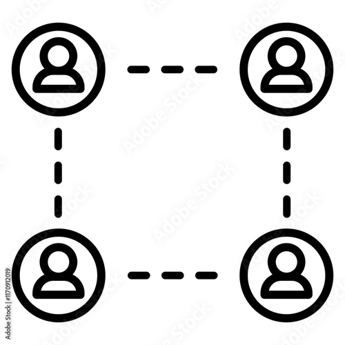 Peer to Peer Network Icon