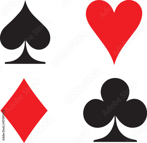 Playing Card Suits Wall And Art Print