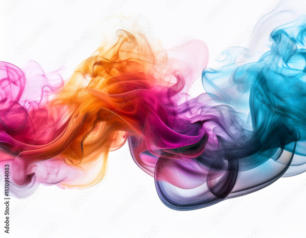 colored smoke isolated on white background colored smoke isolated on white background