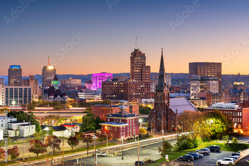 Syracuse, New York, USA Town Skyline
