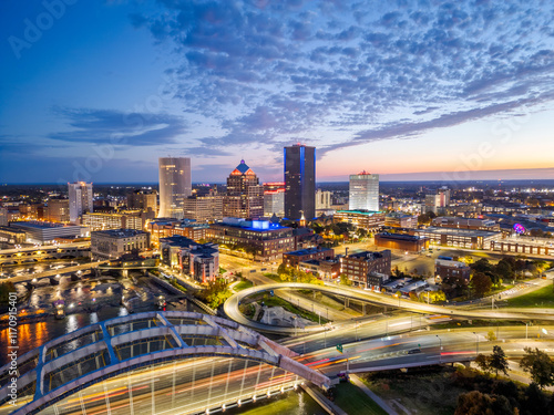 Wallpaper Mural Rochester, New York, USA cityscape on the Genesee River Torontodigital.ca