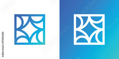 Abstract logo letter D, abstract background logo letter D. Logo icon, simple logo, vector logo, illustration.