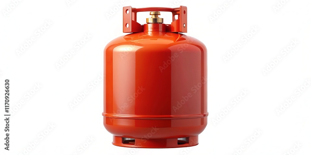 Isolated Propane Tank on Background: Fuel Cylinder for BBQ, Camping & Heating Isolated Propane Tank on Background: Fuel Cylinder for BBQ, Camping & Heating