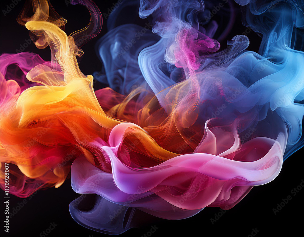 Obraz premium olorful smoke 