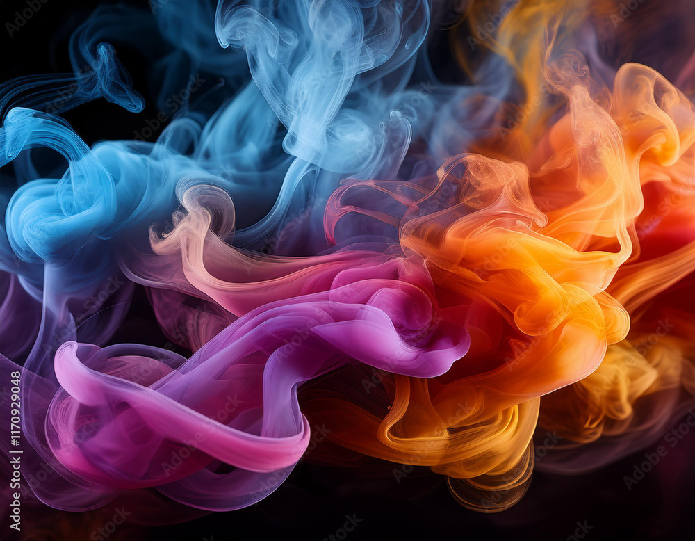 Fototapeta premium olorful smoke 