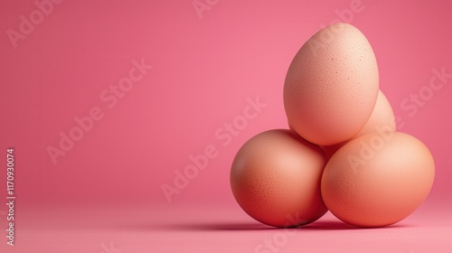 Wallpaper Mural A group of brown eggs sitting on top of each other Torontodigital.ca