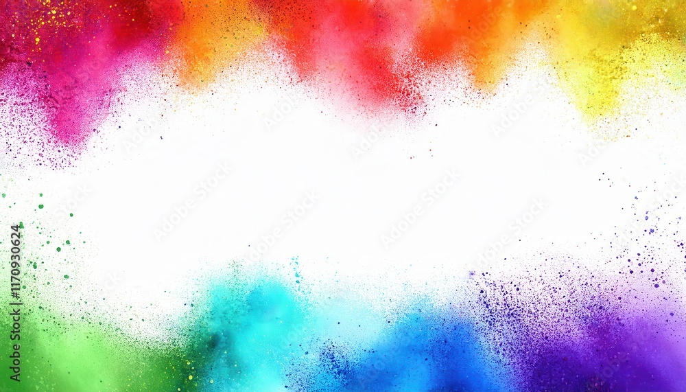 Vivid Rainbow Color Explosion. Abstract Pride Celebration Background with Holi Powder Effect Art Vivid Rainbow Color Explosion. Abstract Pride Celebration Background with Holi Powder Effect Art