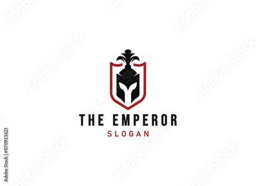 Knight emperor logo design. The emperor logo