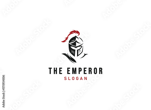 Knight emperor logo design. The emperor logo