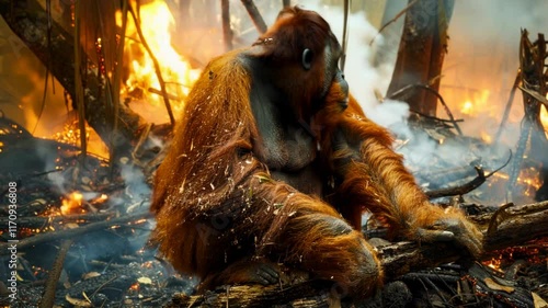 orangutans and forest fires
