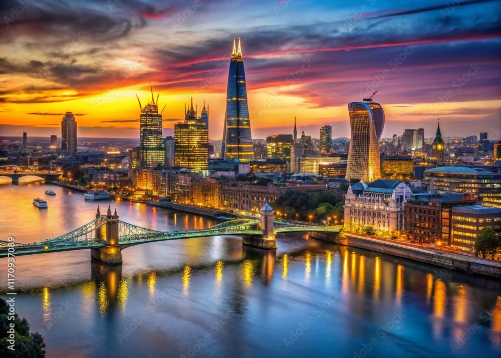 London Skyline Timelapse: Night to Day Transition, Stunning Urban Panorama London Skyline Timelapse: Night to Day Transition, Stunning Urban Panorama