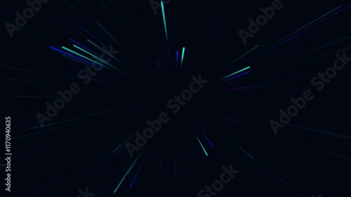 Abstract tunnel of a multicolor spectrum background.