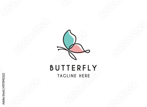 Photography Beauty butterfly logo design for spa, beauty and skincare logo