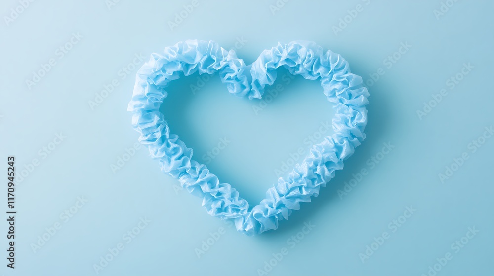 Medical gloves shaped into a heart on a clean blue surface, representing health, hope, and kindness. Medical gloves shaped into a heart on a clean blue surface, representing health, hope, and kindness.