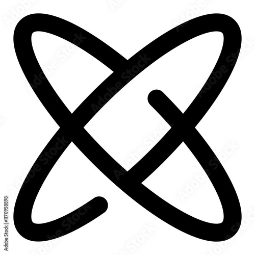 Atom molecule icon
