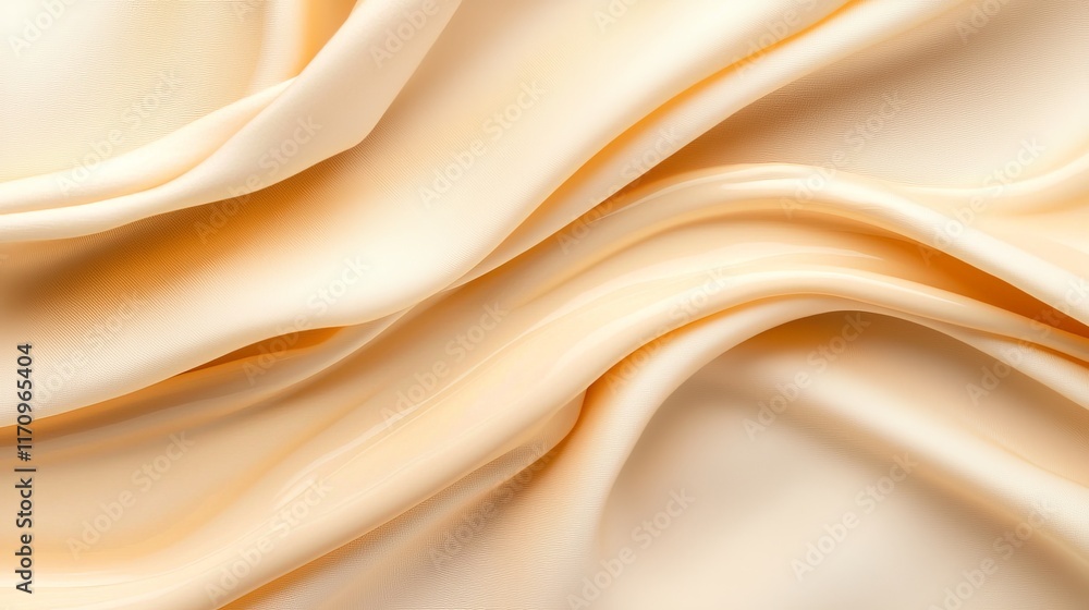 Obraz premium A close up shot of a beige fabric with folds