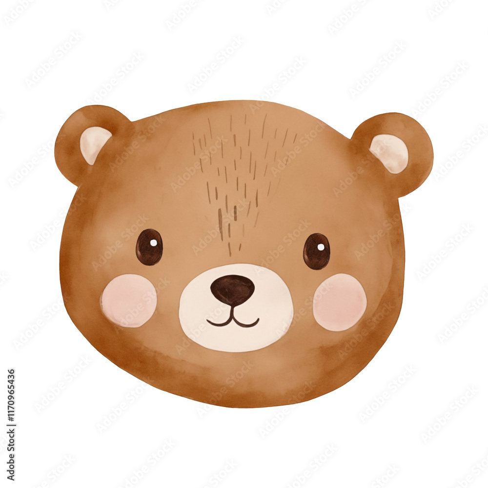 Woodland baby bear face clipart Woodland baby bear face clipart