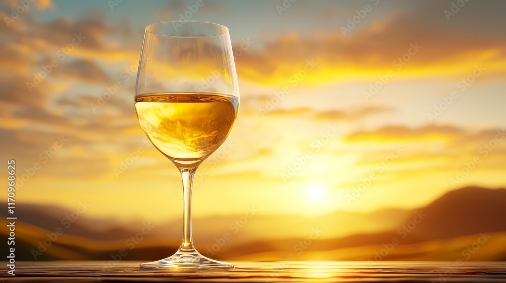 A glass of white wine sitting on top of a wooden table A glass of white wine sitting on top of a wooden table
