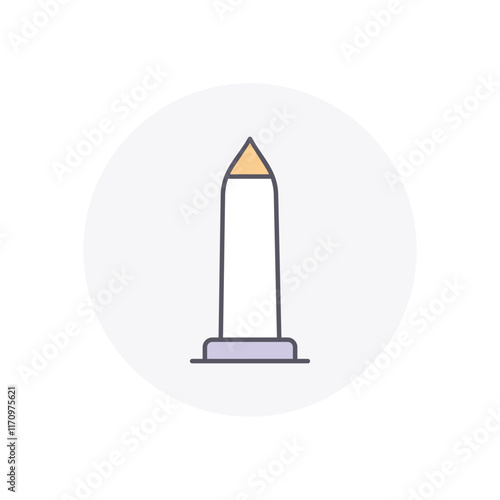 Obelisk  vector icon