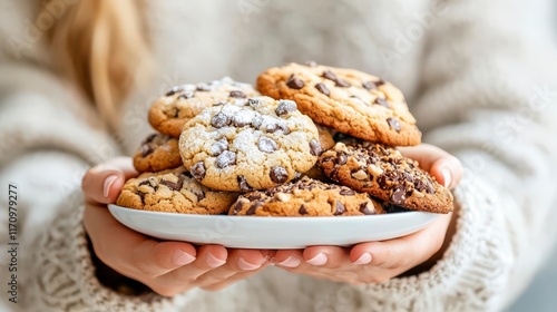 Warm, gooey chocolate chip cookies, a delightful treat!