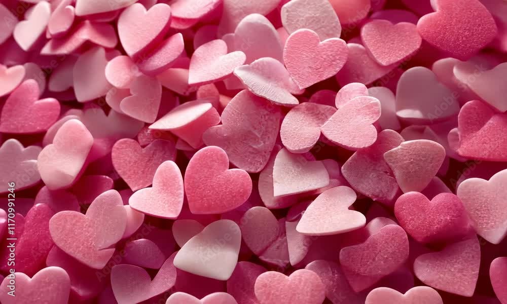 Elegant and whimsical pink hearts background, perfect for a festive valentine celebration Elegant and whimsical pink hearts background, perfect for a festive valentine celebration